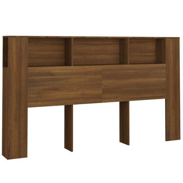 Hoofdbordkast 180cm | Tweede Kansje | Bruin Eiken Kleur, Huis en Inrichting, Slaapkamer | Bedden, 180 cm, Bruin, Zo goed als nieuw