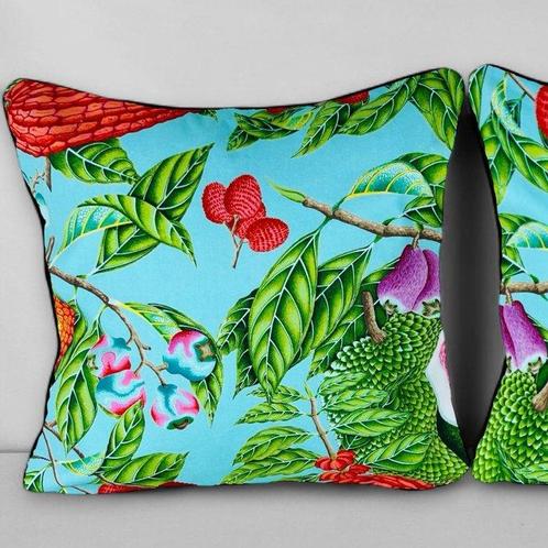 New pair of cushions made with Manuel Canovas fabric -, Antiek en Kunst, Curiosa en Brocante