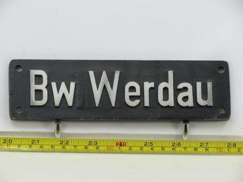 Lokschild BW Werdau (Spoorwegen 1:1), Verzamelen, Spoorwegen en Tram, Overige typen, Gebruikt, Ophalen of Verzenden