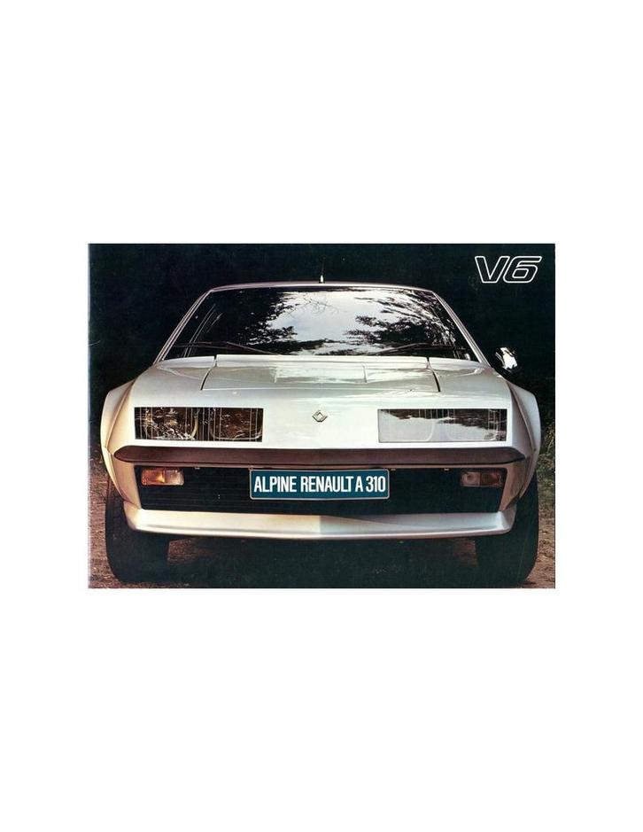 1978 ALPINE A310 V6 BROCHURE NEDERLANDS, Boeken, Auto's | Folders en Tijdschriften