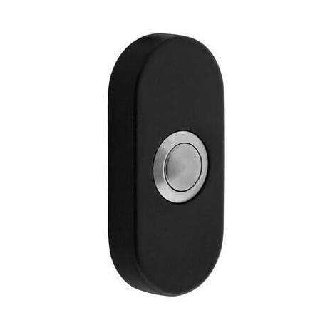 Deurbel ovaal verdekt 65x30x10 rvs mat zwart, Doe-het-zelf en Bouw, Hang- en Sluitwerk, Overige typen, Nieuw, Ophalen of Verzenden