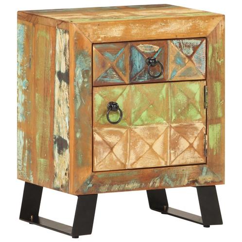 vidaXL Nachtkastje 40x30x50 cm massief gerecycled hout, Huis en Inrichting, Slaapkamer | Nachtkastjes, Nieuw, Verzenden