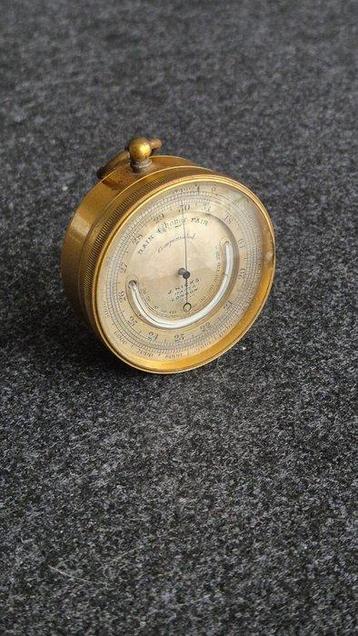 J. Hicks Pocket altimeter/barometer - Brons - J. Hicks Maker