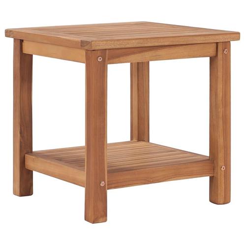 vidaXL Table basse 45x45x45 cm Bois de teck solide, Maison & Meubles, Tables | Tables de salon, Neuf, Envoi