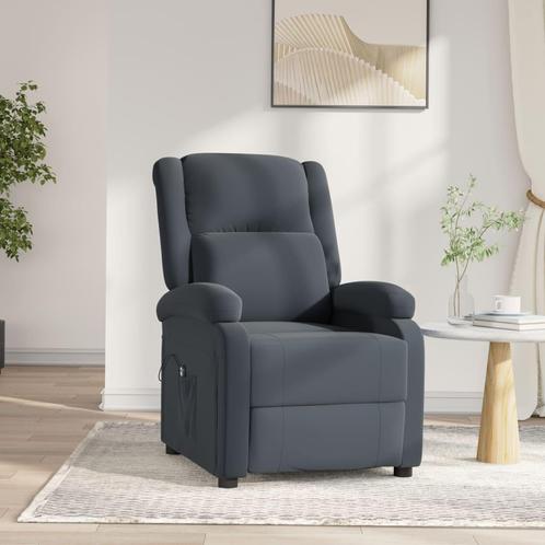 vidaXL Fauteuil elektrisch verstelbaar stof donkergrijs, Huis en Inrichting, Fauteuils, Nieuw, Verzenden