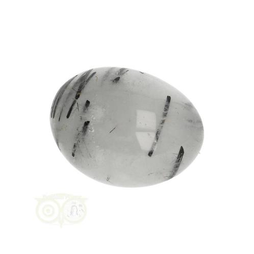 Toermalijn kwarts geronde trommelsteen Nr 23 - 38 gram, Handtassen en Accessoires, Edelstenen, Nieuw, Verzenden