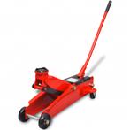 vidaXL Hydraulische vloerkrik laag profiel 3 ton rood, Auto diversen, Autogereedschap, Verzenden, Nieuw