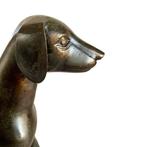 sculptuur, Lévrier - 32 cm - Gepatineerd brons