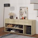 vidaXL Schoenbank 105x30x45 cm bewerkt hout sonoma, Huis en Inrichting, Kasten | Schoenenkasten, Verzenden, Nieuw