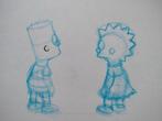 Bart et Lisa, The Simpsons, Matt Groening - 1 Original