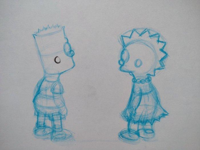 Bart et Lisa, The Simpsons, Matt Groening - 1 Original, CD & DVD, DVD | Films d'animation & Dessins animés