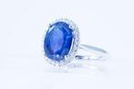 Zonder minimumprijs - Ring Platina - 5.88ct. tw. Saffier -, Nieuw