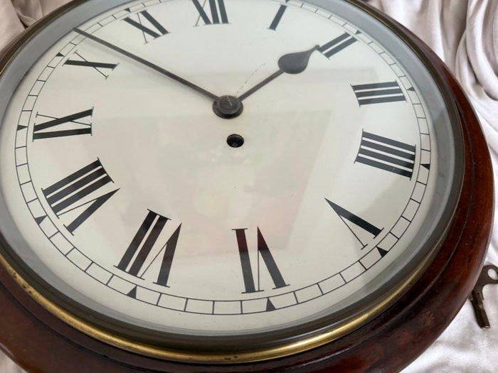 Wandklok Victoriaans - Mahonie - 1850-1900, Antiek en Kunst, Antiek | Klokken