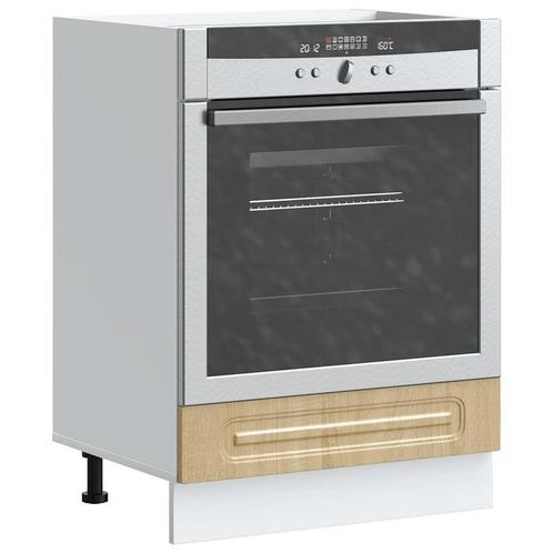 vidaXL Ovenkast Kalmar bewerkt hout sonoma eikenkleurig, Huis en Inrichting, Kasten | Overige, Nieuw, Verzenden