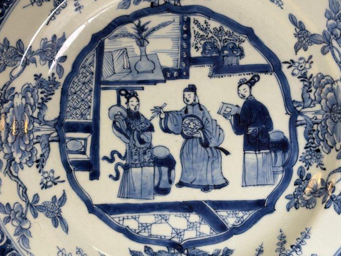 Bord - Très grande jolie assiette blanc bleu Chine Kangxi -, Antiek en Kunst, Antiek | Overige Antiek