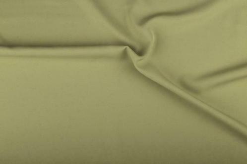 Bi-stretch stof licht khaki - Polyester stof 10m op rol, Hobby & Loisirs créatifs, Tissus & Chiffons, Enlèvement ou Envoi