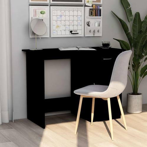 vidaXL Bureau 100x50x76 cm bewerkt hout zwart, Huis en Inrichting, Bureaus, Nieuw, Verzenden