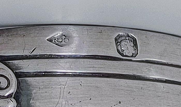 Art Deco - Servetring - .950 zilver, Antiek en Kunst, Antiek | Zilver en Goud