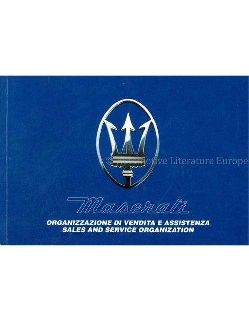 1995 MASERATI VERKOOP- EN DEALERORGANISATIE HANDBOEK, Autos : Divers, Modes d'emploi & Notices d'utilisation, Enlèvement ou Envoi