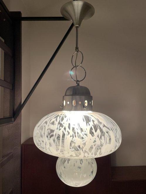 Lampe - Champignon - Acier, Aluminium, Verre, Antiek en Kunst, Antiek | Verlichting