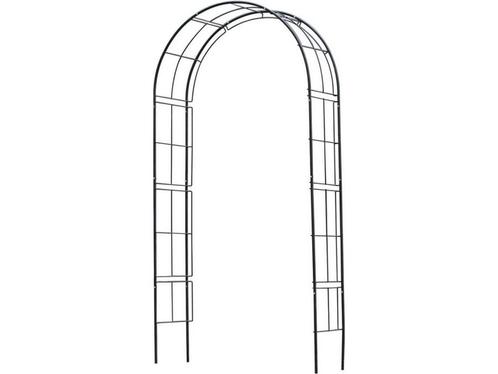 Nature - Rozenboog - H229 x 113 x 38cm - zwart - metaal, Tuin en Terras, Tuinbeelden, Nieuw, Verzenden