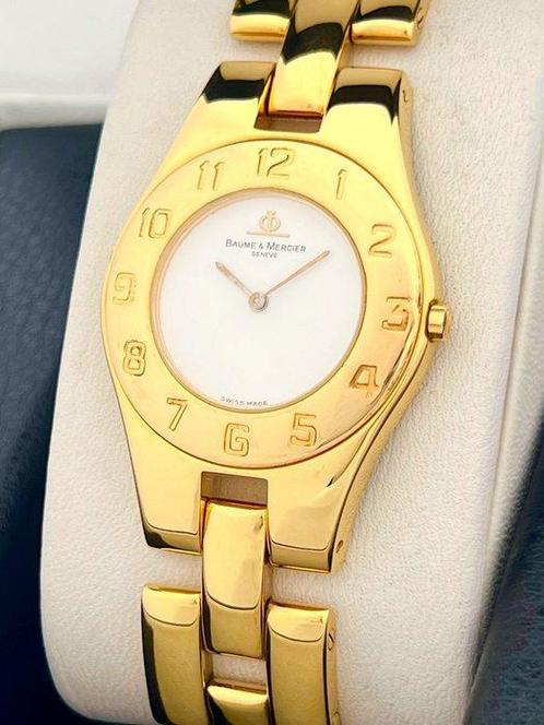 Baume & Mercier - Zonder Minimumprijs - 18K GP Linea Vintage, Handtassen en Accessoires, Horloges | Heren