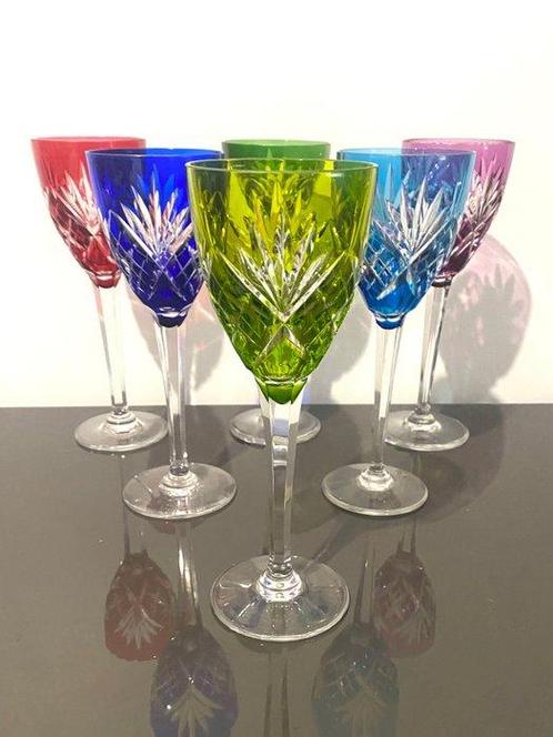 St. Louis - Verre à vin (6) - Chantilly roemers - Cristal, Antiek en Kunst, Antiek | Meubels | Tafels