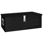 vidaXL Opbergbox 80x39x30 cm aluminium zwart, Doe-het-zelf en Bouw, Verzenden, Nieuw