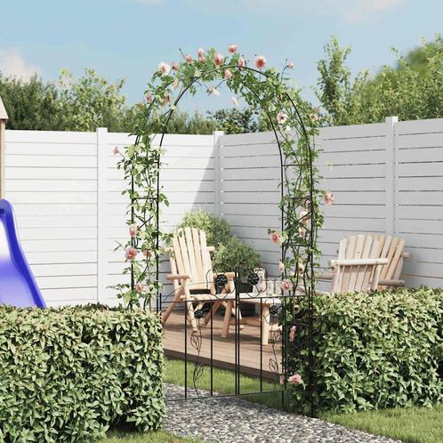 vidaXL Rozenboog met hekjes 230 cm, Tuin en Terras, Palen, Balken en Planken, Nieuw, Verzenden