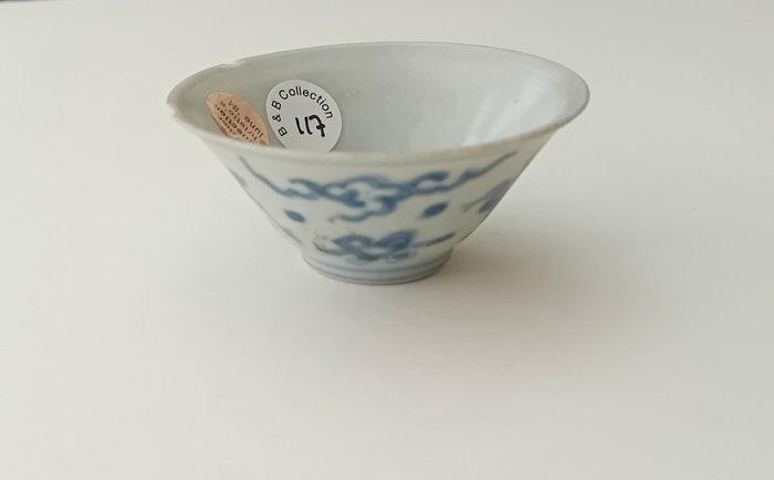 Tasse - A wine cup in blue and white from Transition period, Antiquités & Art, Antiquités | Autres Antiquités