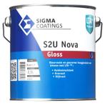 Sigma S2U Nova Gloss / Sigma Contour Aqua PU Gloss RAL 9005, Doe-het-zelf en Bouw, Verf, Beits en Lak, Nieuw, Verzenden