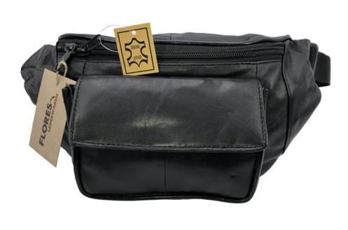 Heup/buiktas Flores Lederwaren model Active met klep (Zwar, Handtassen en Accessoires, Tassen | Schoudertassen, Verzenden