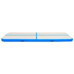 Gymnastiekmat met pomp opblaasbaar 800x100x20 cm PVC blauw, Nieuw, Verzenden