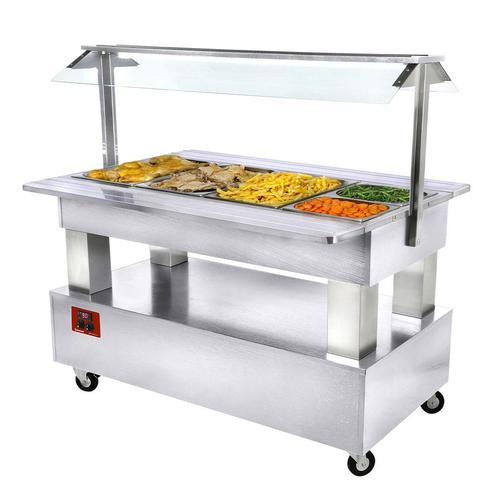 Warm Buffet, Bain-marie, 4x GN 1/1-150 (wit Hout), Zakelijke goederen, Horeca | Keukenapparatuur, Ophalen of Verzenden