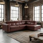 Leren hoekbank Nova - 2.5-zits arm links + Longchair arm, Antiek en Kunst, Ophalen of Verzenden