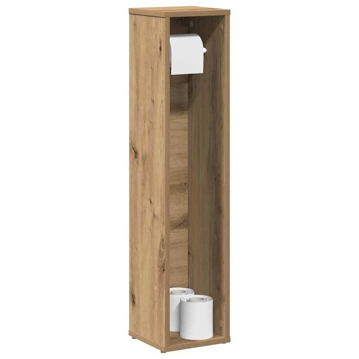 vidaXL Badkamerkast met rolhouder Artisan Oak 20,5x20x90 cm, Huis en Inrichting, Badkamer | Badkamermeubels, Nieuw, Verzenden