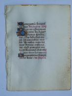 Anoniem - [Tours - Rouen] Manuscript sheet from a Book of, Nieuw