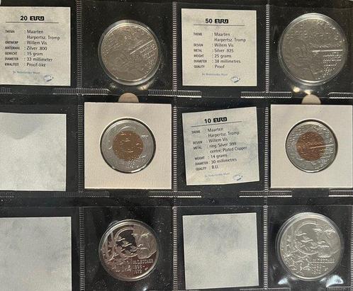 Pays-Bas. 10+20+50 Euro 1998 M.C. Escher + Maarten Harpertsz, Postzegels en Munten, Munten | Europa | Euromunten