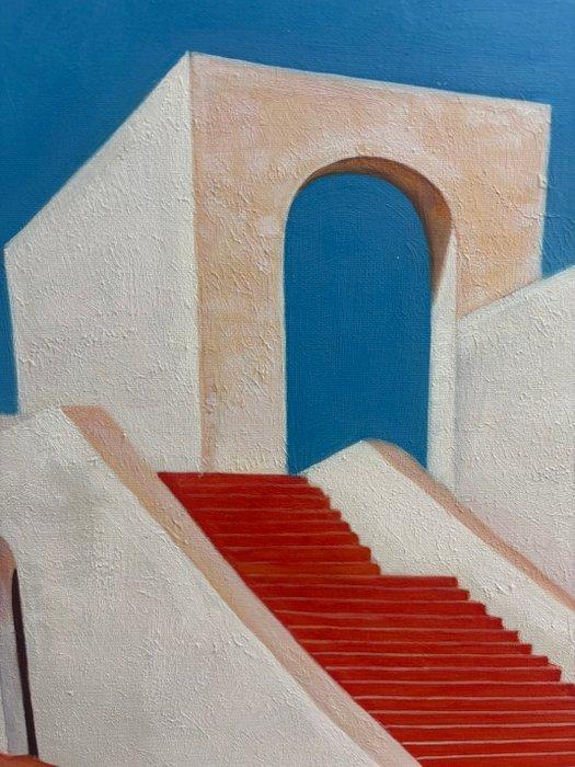 Arthur Carpentier - La crête 2, Antiek en Kunst, Kunst | Schilderijen | Modern