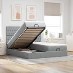 vidaXL Ottoman bed met matrassen en LEDs 180x200cm stof, Huis en Inrichting, Slaapkamer | Bedden, Verzenden, Nieuw