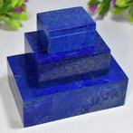 3 stuks set van Lapis Lazuli Sieradendozen - Hoogte: 49 mm -