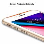 iPhone 8 Plus Ultra Dun Hoesje - Hard Matte Case Cover Goud, Telecommunicatie, Nieuw, Verzenden