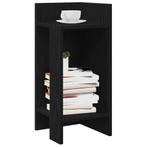vidaXL Bijzettafeltje met plank 25,5x27x60 cm zwart, Huis en Inrichting, Tafels | Bijzettafels, Verzenden, Nieuw