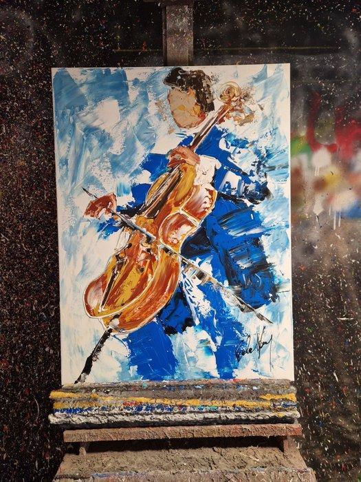 Henry Escobar - LE VIOLONCELLE, Antiek en Kunst, Kunst | Designobjecten