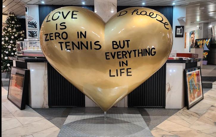 Hannes D’Haese Love is zero in tennis but everything in life, Antiek en Kunst, Kunst | Designobjecten, Ophalen