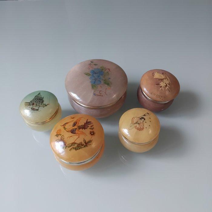 Sieradendoos - Albast, Porselein, Hout, anderen - vintage, Antiek en Kunst, Antiek | Speelgoed