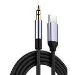 USB-C naar 3.5mm AUX Kabel Verguld Audio Jack Type C 0.5, Computers en Software, Pc- en Netwerkkabels, Nieuw, Verzenden