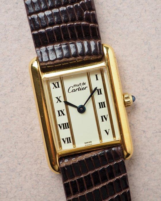 Cartier - Tank Must de Cartier - 366001 - Dames - 1990-1999, Handtassen en Accessoires, Horloges | Heren