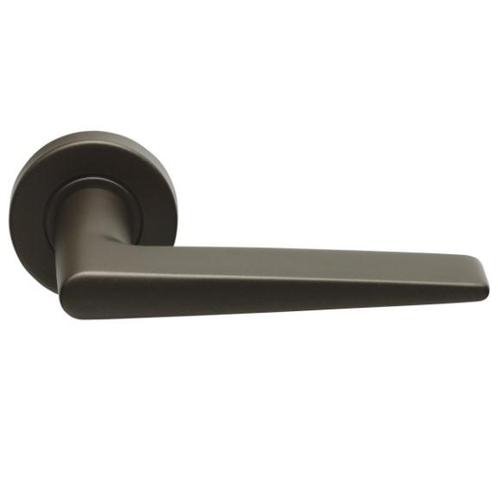 Deurklink BASICS LBXXIH op ronde rozet brons, Doe-het-zelf en Bouw, Hang- en Sluitwerk, Klink of Kruk, Nieuw, Overige materialen