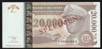 20 000 Zaire Zaire Pick 72 s 20 000 New Zaires Exemplar 3..., Postzegels en Munten, Verzenden, België